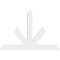Ekena Millwork Saratoga Architectural Grade PVC Gable Bracket, 72"W x 48"H x 2"D x 6"F, 16/12 Pitch GBP072X48X0206SAR00 - alternate 3